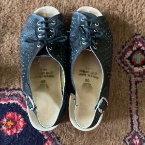 Worishofer 583 sling back lace up sandals